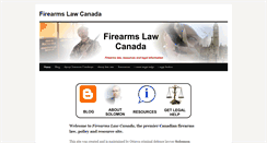 Desktop Screenshot of firearmslaw.ca