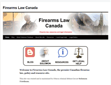Tablet Screenshot of firearmslaw.ca