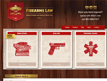 Tablet Screenshot of firearmslaw.com